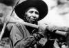 Plasi Cocowee, a memer of the Salish Tribe, works on Kerr Dam at the height of its construction in 1937.